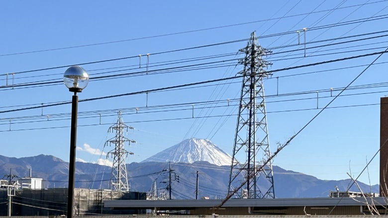 至るところから富士山