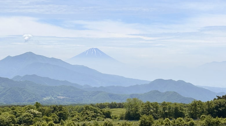 清泉寮から見た富士山