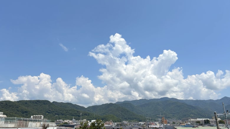 午前の金峰山方面