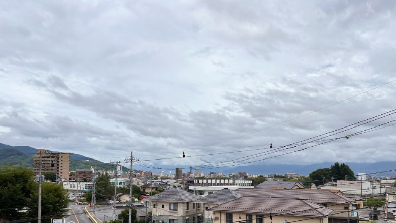 朝から雨の甲府