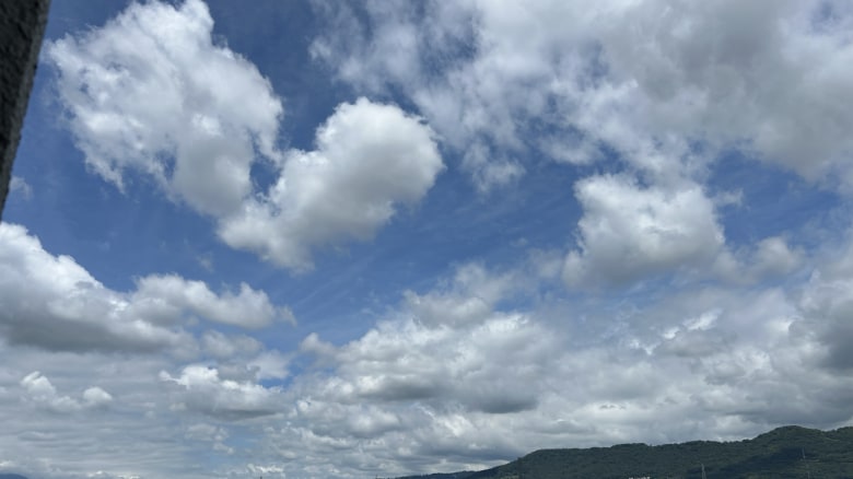 甲府市上空