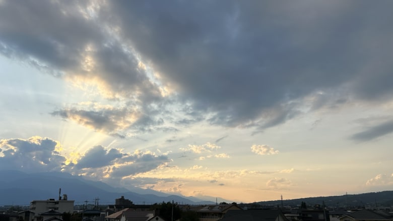 甲府の夕焼け