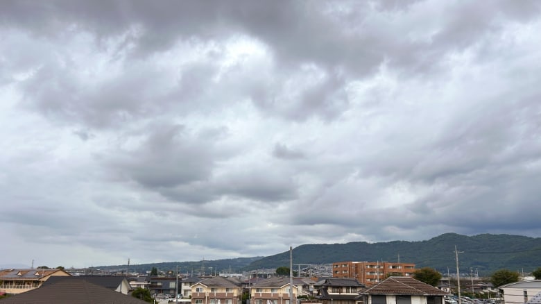甲府周辺の雨雲