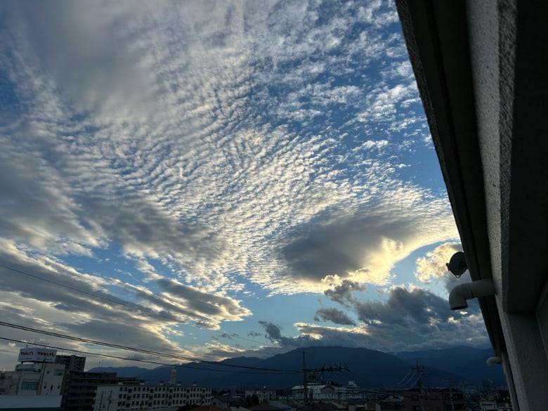 甲府-南アルプス方面の夕刻