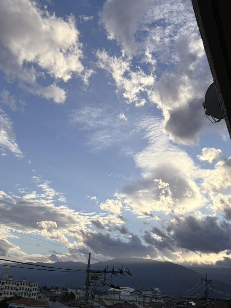 様々な雲・南アルプス方面