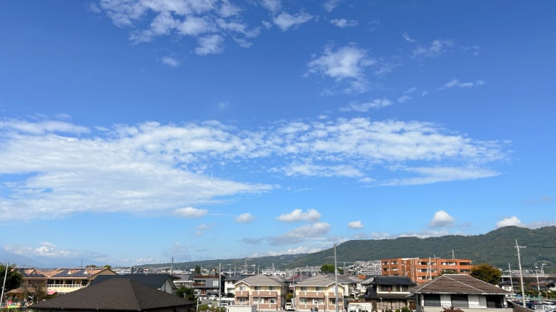 午前の北杜市方面上空