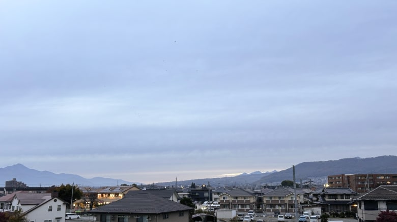 北杜市方面夕刻