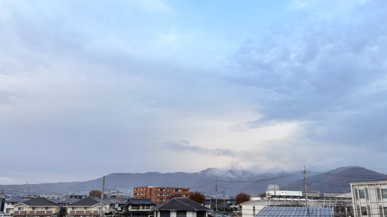 昇仙峡方面上空