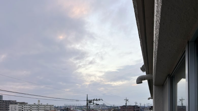 南アルプス方面上空