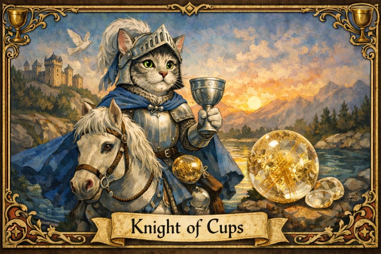 カップの騎士＆ルチルクオーツ