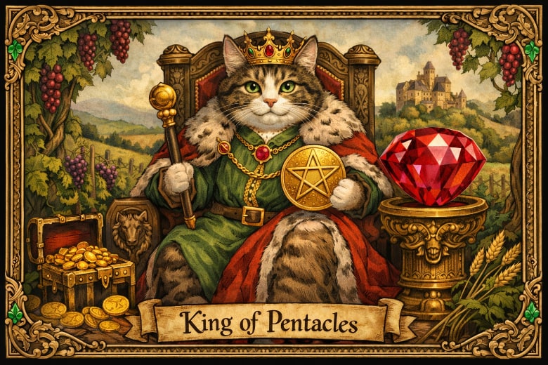 ペンタクルの王＆ルビー