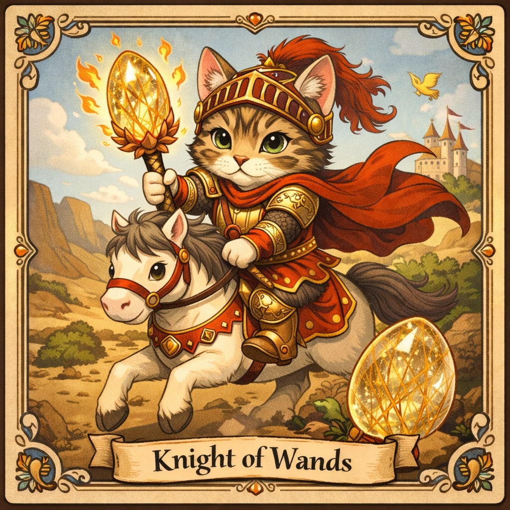 ワンドの騎士とルチルクオーツ