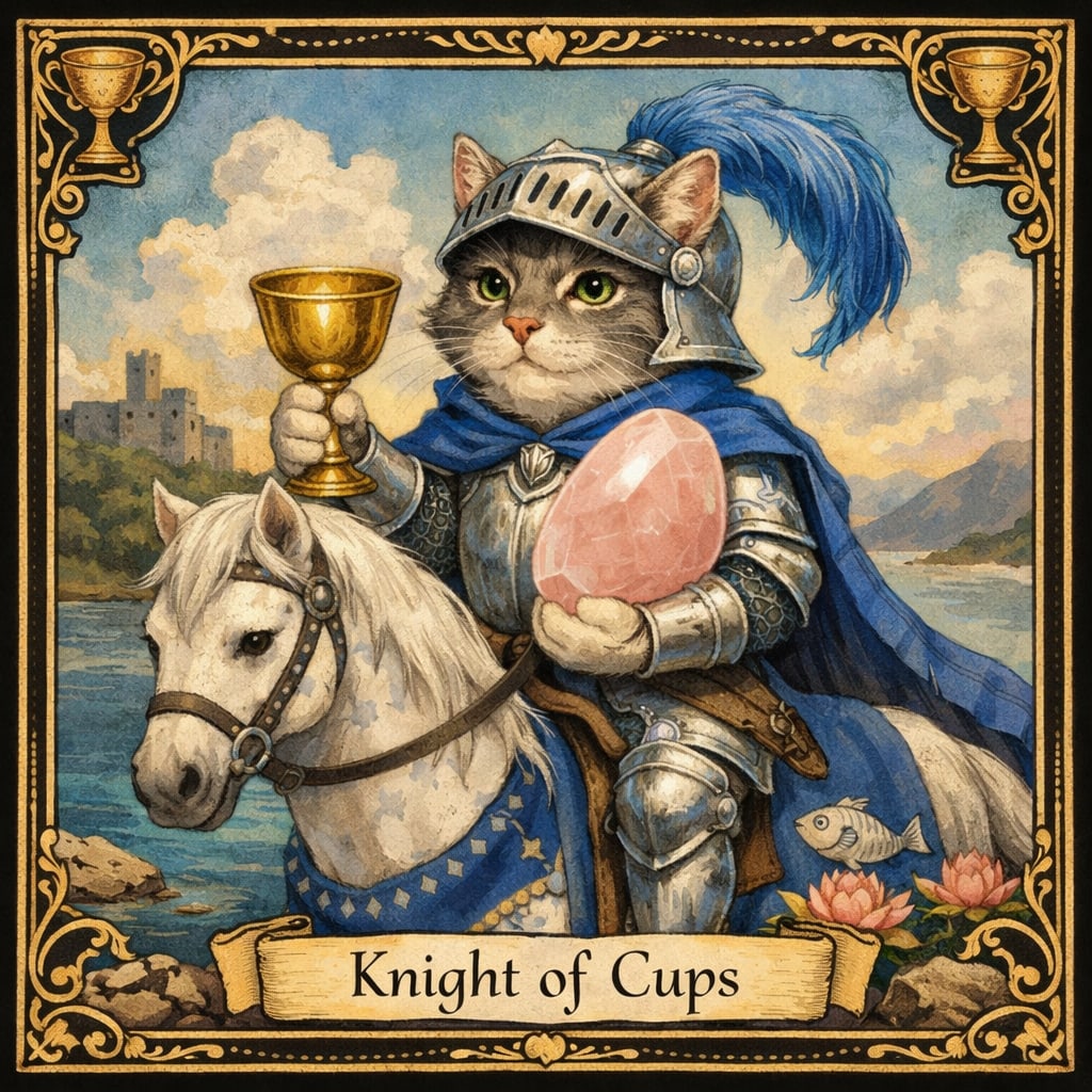 カップの騎士とローズクオーツ