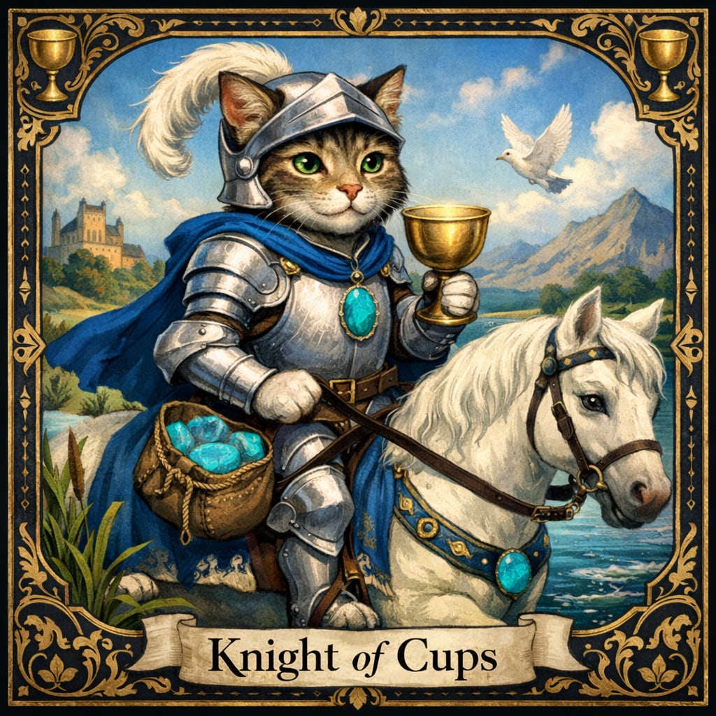 カップの騎士とターコイズ