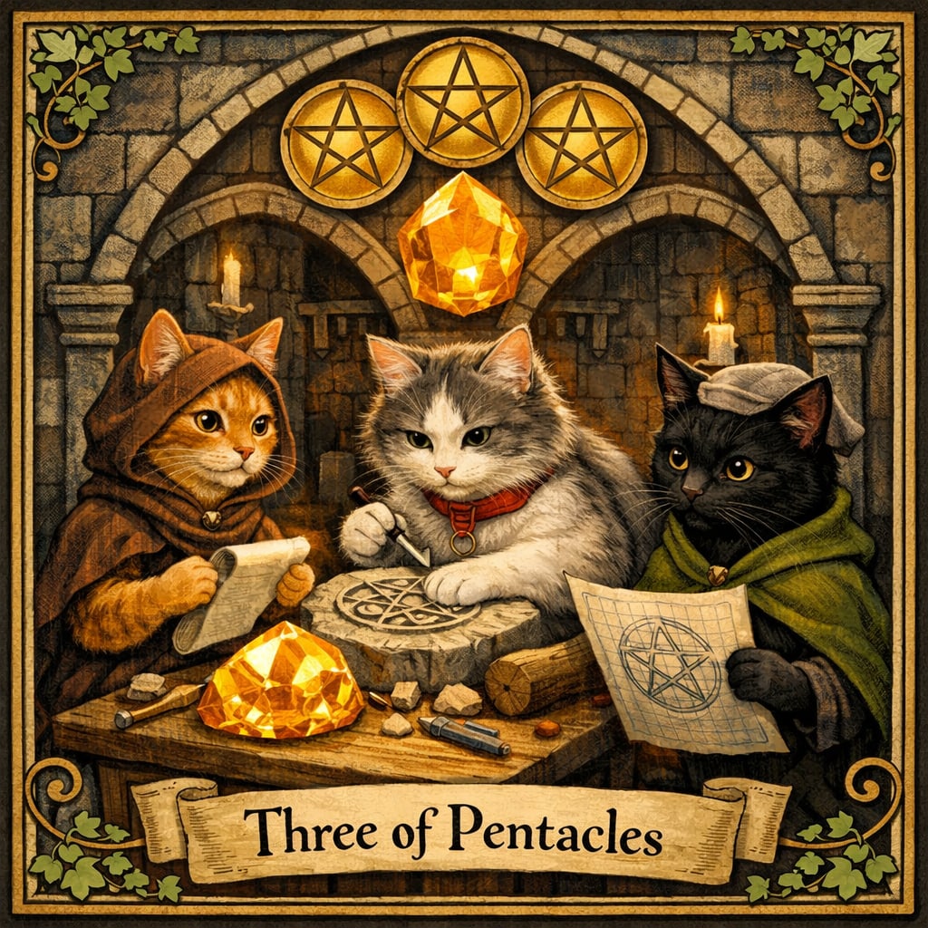 ペンタクルの3とシトリン