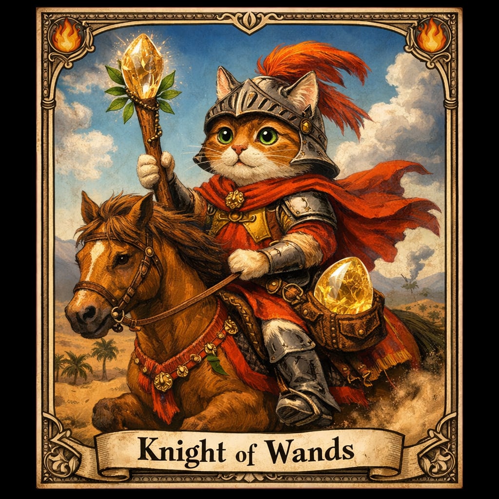 ワンドの騎士とルチルクオーツ